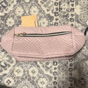 Quilted Pink Women's Crochet Yarn Holding Bag